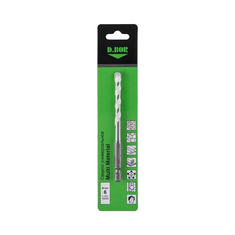 Сверло универсальное  6*050/100 Multi Material